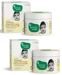 Mother Sparsh Simply Unscented Baby Diaper Rash Cream With Natural Oatmeal  - 50 g - Pack of 2