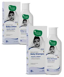 Mother Sparsh Natural Care Baby Body Lotion - 200 ml & Natural Care Baby Shampoo - 200 ml