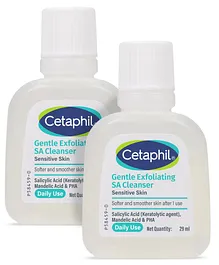 Cetaphil Gentle Exfoliating SA Cleanser - 29 ml  (Pack of 2)