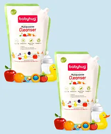 Babyhug Feeding Bottle Accessories & Vegetables Liquid Cleanser Refill Pack - 1200 ml Super Saver Pack of 2