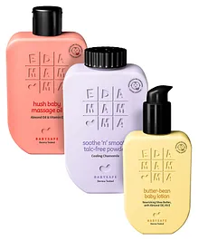 Ed-a-Mamma Baby Lotion(200ml), Massage Oil (200ml) & Powder(100gms) Combo