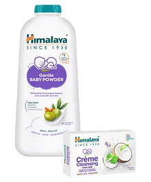 Himalaya Baby Powder 400g & Cleansing Baby Bar -  125 g
