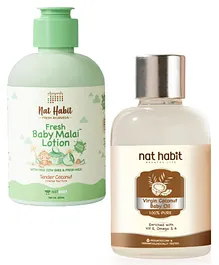 Nat Habit Coconut baby Lotion – Deep Nourishment & Tender Care for Your Baby’s Soft, Healthy Skin – 200ml