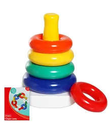 Fisher Price Rock A Stack - Multi Color and  Giggles Chain Links