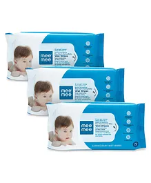 Mee Mee Caring Baby Wet Wipes - 72 Pieces Pack of 3