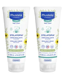 Mustela Stelatopia Emollient Cream - 200 ml  - Pack  Of 2