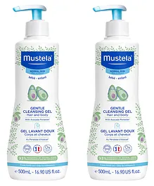 Mustela Gentle Cleansing Gel - 500 ml  - Pack  Of 2