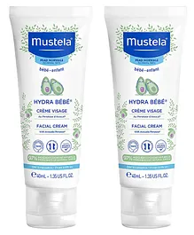 Mustela Hydra Bebe Facial Cream - 40 ml  - Pack  Of 2