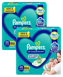 Pampers Pant Style Diapers Extra Small Size - 86 Pieces ( Pack of 2 )