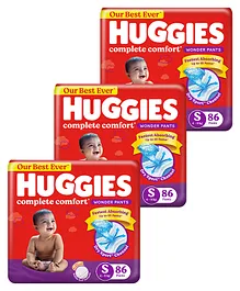 Huggies Wonder Pants Small Pant Style Diapers - 86 Pieces - ( Pack of 3 )