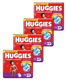 Huggies Wonder Pants Extra Large Pant Style Diapers - 56 Pieces - ( Pack of 4 )