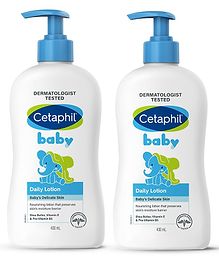 Cetaphil Baby Daily Lotion With Shea Butter - 400 ml(Pack of 2)