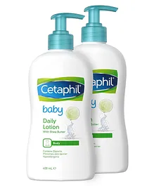 Cetaphil Baby Daily Lotion With Shea Butter - 400 ml(Pack of 2)