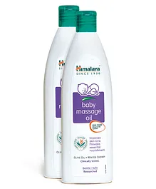 Himalaya Herbal Baby Massage Oil - 200 ml ( Pack of 2 )