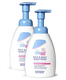 Sebamed Face & Body Foam Wash White - 400 ml (pack of 2)