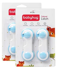 Babyhug Cabinet Latch Safety Pack - Blue