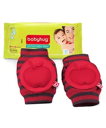 Babyhug Elbow & knee Pad And Wipes Combo Pack