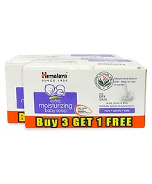 Himalaya Extra Moisturising Baby Soap 4x75 gm (Buy 3 Get 1 Free) ( Pack of 2 )