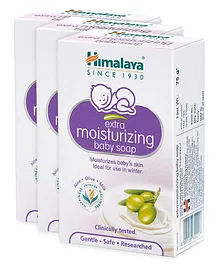 Himalaya Herbal Extra Moisturizing Baby Soap - 75 gm ( Pack of 3 )
