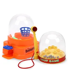 Indoor games-Virgo Toys Drop Game & Mini Basketball Game (Color May Vary)