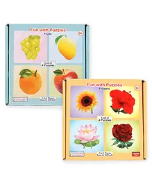 Anindita Toys Fun With Puzzles - Flowers & Fruit