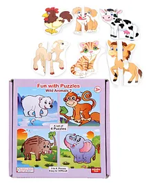 Anindita Fun With Puzzles - Wild Animals & Domestic Animals