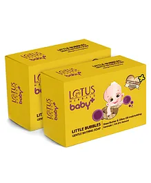 Lotus Herbals Baby Plus Little Bubbles Gentle Bathing Soaps Pack of 4 (Buy 3 Get 1 Free) - 75 grams Each Pack of 2