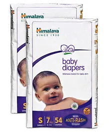 Himalaya Herbal Baby Diapers Small - 54 Pieces ( Pack of 2 )