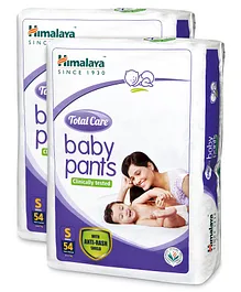 Himalaya Herbal Total Care Baby Pants Style Diapers Small - 54 Pieces  ( Pack of 2 )