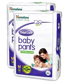 Himalaya Herbal Total Care Baby Pants Style Diapers Medium - 54 Pieces ( Pack of 2 )