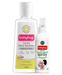 Babyhug Mosquito Reppelent & Sanitizer Citrus 200ml