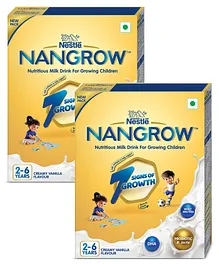 Nestle NANGROW Nutritious Milk Drink for Growing Children Creamy Vanilla 400 gm Pack of 2