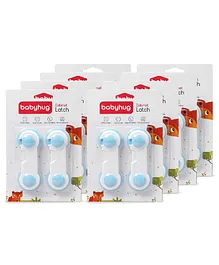 Babyhug Cabinet Latch Pack Of 16 - Blue
