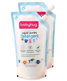 Babyhug Liquid Laundry Detergent Refill Pack - 750 ml Pack of 2