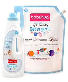 Babyhug Plant Based Disinfectant Liquid Laundry Detergent - 2500 ml (Combo Pack)