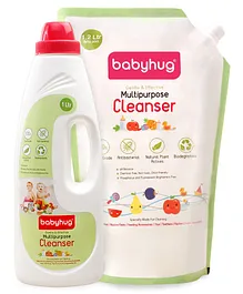 Babyhug Feeding Bottles, Accessories & Vegetables Disinfectant Liquid Cleanser - 2200 ml (Combo Pack)