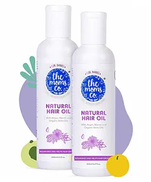The Moms Co Natural Hair Oil For Babies - 200 ml ( Pack of 2 )