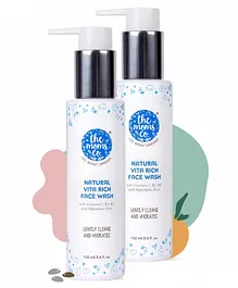 The Mom's Co Natural Vita Rich Face Wash - 100 ml ( Pack of 2 )