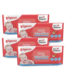 Pigeon Baby Skincare Wipes pack of 2 - 72 Pieces Each Pack Of 2 - 2