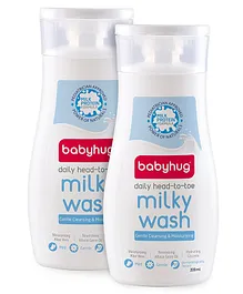 Babyhug Daily Head to Toe Milky Wash 200ml - Pack of 2