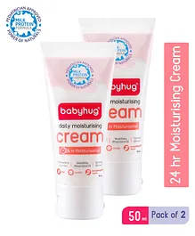 Babyhug Milk Protein Formula Daily Full Body and Face Moisturizing Cream - 50 ml (Pack of 2)