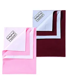 Babyhug Smart Dry Bed Protector Sheet XXL - PinkBabyhug Smart Dry Bed Protector Sheet Medium - Maroon