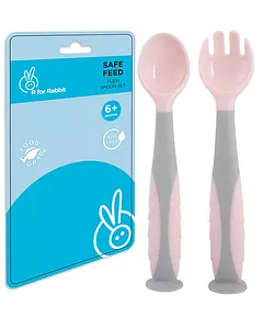 Baby Fork  Silicone Bamboo Weaning Fork - The Purple Monkey