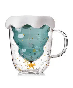 280ml Creative Double Wall Glass Mug Cartoon Teacup Lovely Coffee