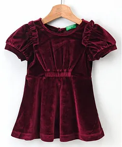 maroon colour frocks