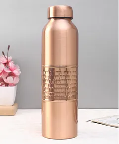 Vintage Copper Bottle by Sarveda 1 Litre Designed for Yoga 