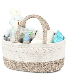 Nursery Storage Basket, Diaper Caddy Organizer, Nursery Oval