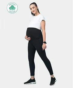 Super soft Bamboo Fibre Antimicrobial Seamless maternity capri