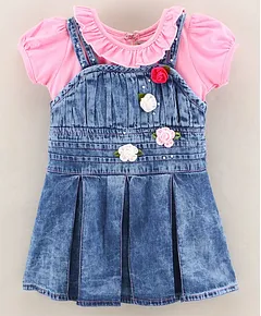 Denim dress designs 2020  Denim baby girl outfits  Jeans reuse  Style  with Fashion  YouTube