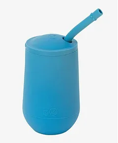 ezpz Happy Cup + Straw System - Blue